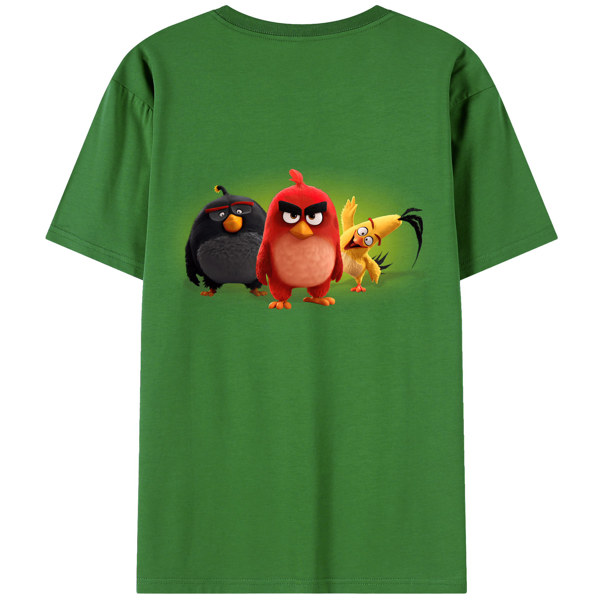 （画像用） Angry Birds アングリーバード レディース半袖Tシャツ(バックプリント)